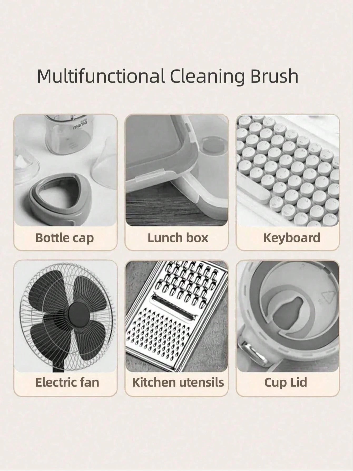 2pcs Lid Brush Keyboard Crevice Brush Curl Lid Brush Air Cushion Comb Clean The Lid Groove Crevices Multi-Purpose Brush,Kitchen,Bathroom,Home,Household Suppliers