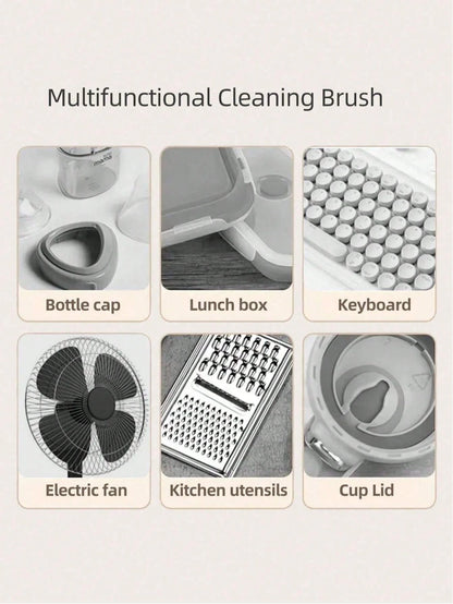 2pcs Lid Brush Keyboard Crevice Brush Curl Lid Brush Air Cushion Comb Clean The Lid Groove Crevices Multi-Purpose Brush,Kitchen,Bathroom,Home,Household Suppliers