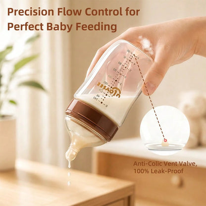 2pcs PPSU Anti Colic Baby Bottle With Air Vent System For Newborns Infant Feeding Bottle With Anti Choking Design Easy Grip For Toddlers Weaning Transition Bottle With Nipple