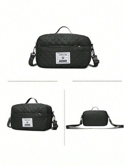 2pcs/Set Large Capacity Travel Tote Bag, Diaper Bag, Wet & Dry Separation Gym Bag, Weekend Overnight Shoulder Bag, Hospital Essential Mommy Bag