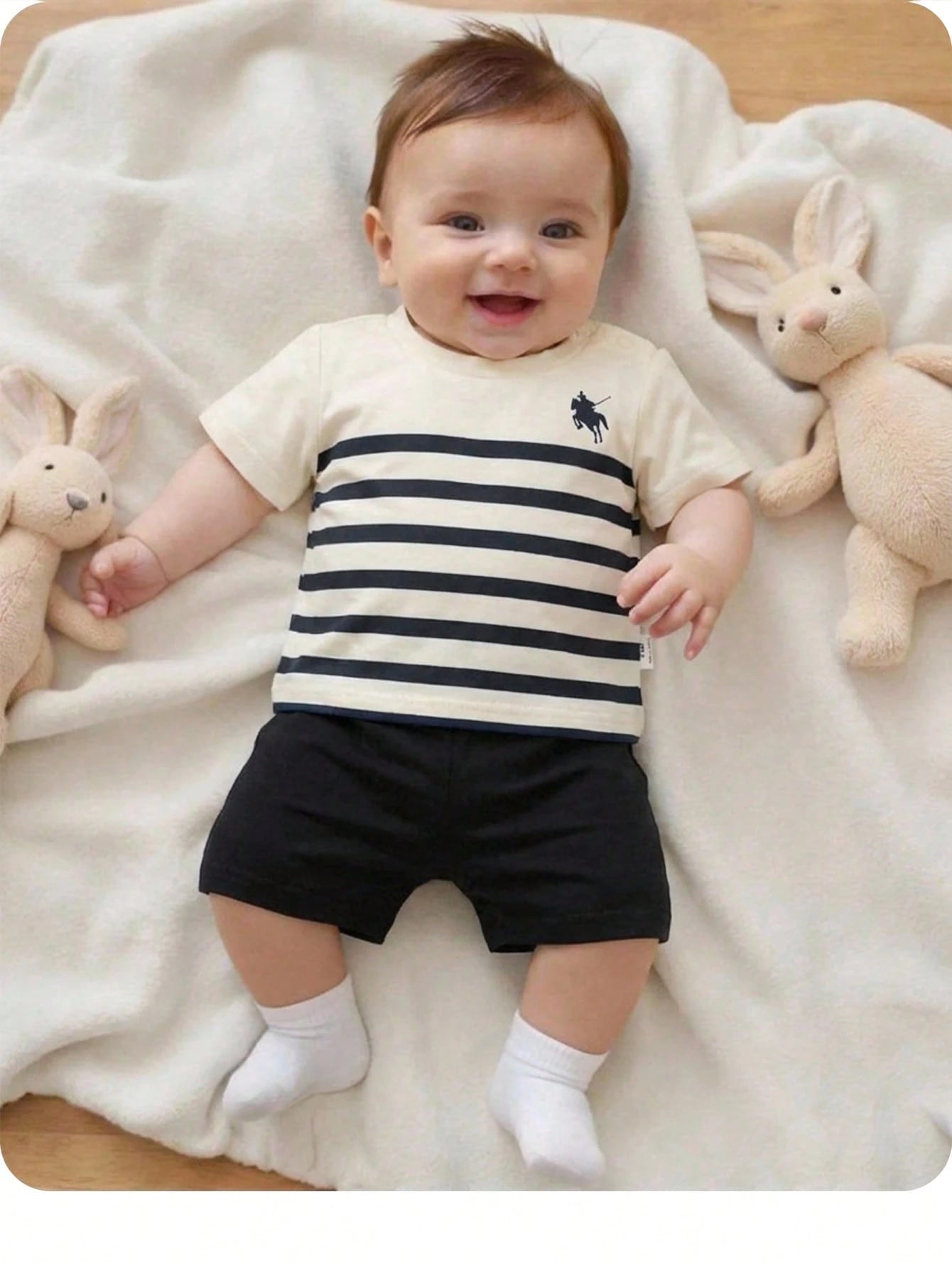 2pcs/Set Newborn Striped Short Sleeve T-Shirt+Shorts Baby Boy Sailor Outfit Shirts And Shorts Set Casual Wear Babies With Clothes For Photoshoot,Kids