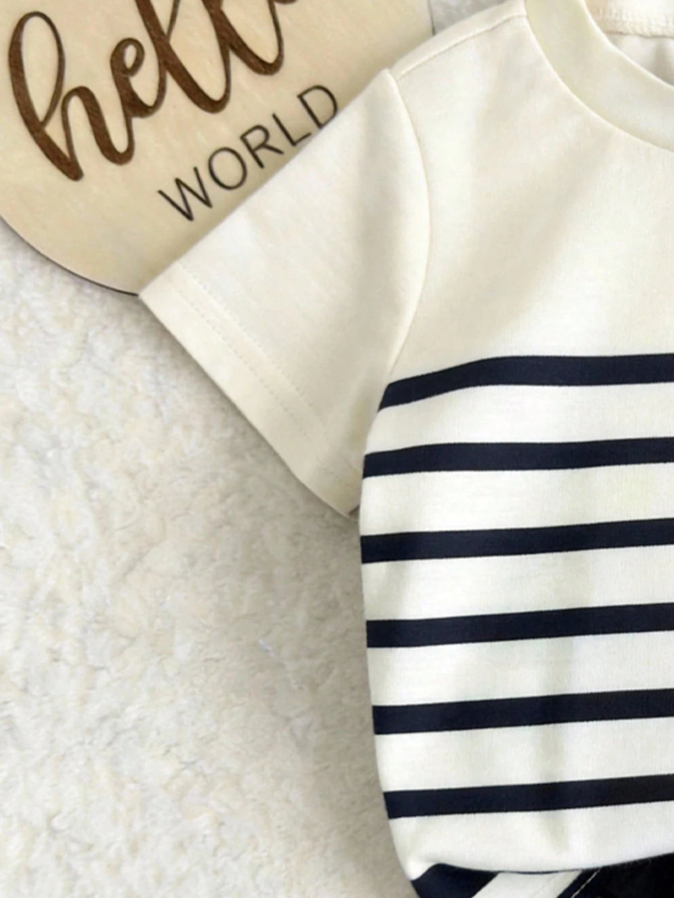 2pcs/Set Newborn Striped Short Sleeve T-Shirt+Shorts Baby Boy Sailor Outfit Shirts And Shorts Set Casual Wear Babies With Clothes For Photoshoot,Kids