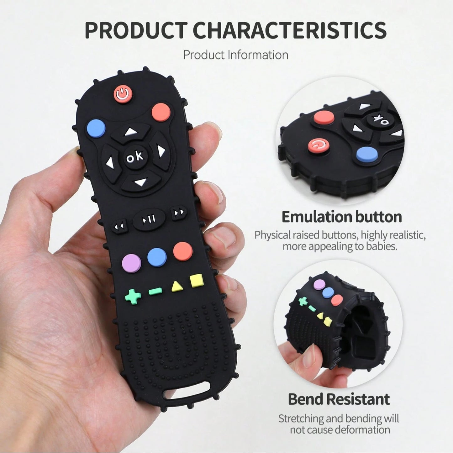 2pcs Silicone Game Controller Shaped Teething Toys, Educational Chew Toys, Teething Stick Chew Toy, Perfect Sensory Chewing Toy For 6-12 Months Babies, Stimulate Baby's Curiosity, Best Gift For Baby