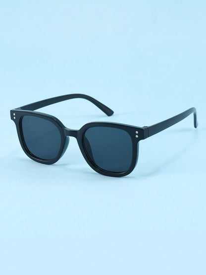 2pcs Square Frame Fashion Glasses, Suitable For Boys And Girls, Decoration & Photography Props For Festivals & Parties