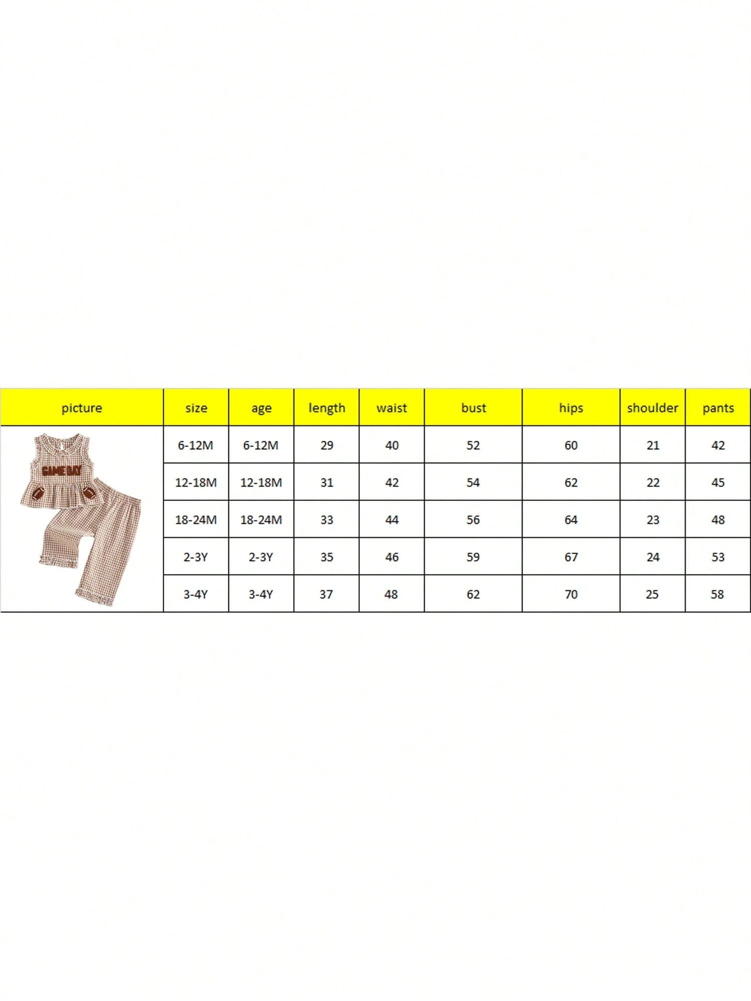 2pcs Toddler Baby Girls Summer Outfits Pants Set Football Embroidery Sleeveless Tank Tops + Plaid Trousers 6M 12M 18M 24M 3T 4T Kids Casual Clothes