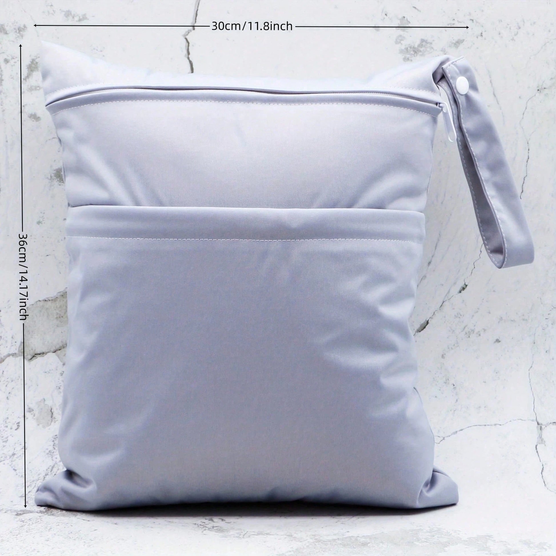 2pcs Waterproof Wet Dry Separation Bags, Double Layer Design, Reusable Diaper Bag And Travel Storage Bag