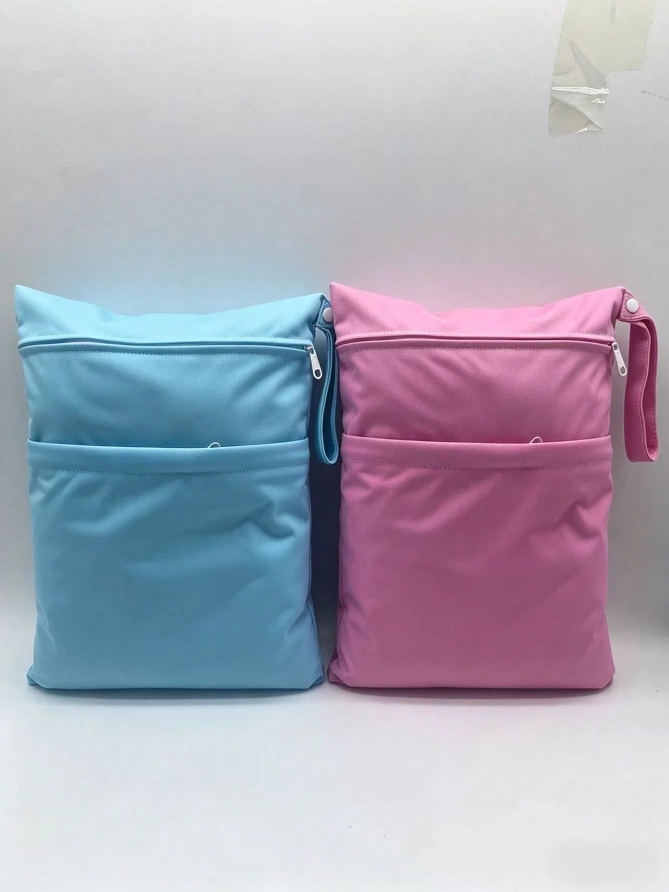 2pcs Waterproof Wet Dry Separation Bags, Double Layer Design, Reusable Diaper Bag And Travel Storage Bag