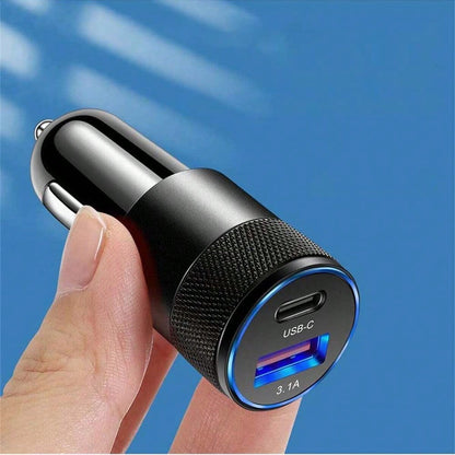 3.1a Pd Car Charger, Black