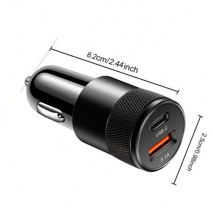 3.1a Pd Car Charger, Black