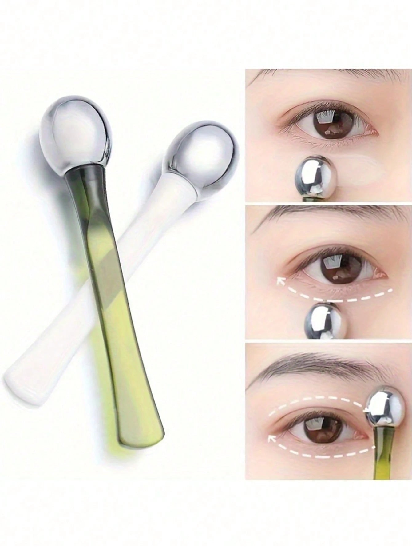 3/2/1pc Eye Massage Roller Eye Cream Applicator, Gentle For Face, Eyes, Neck And Forehead