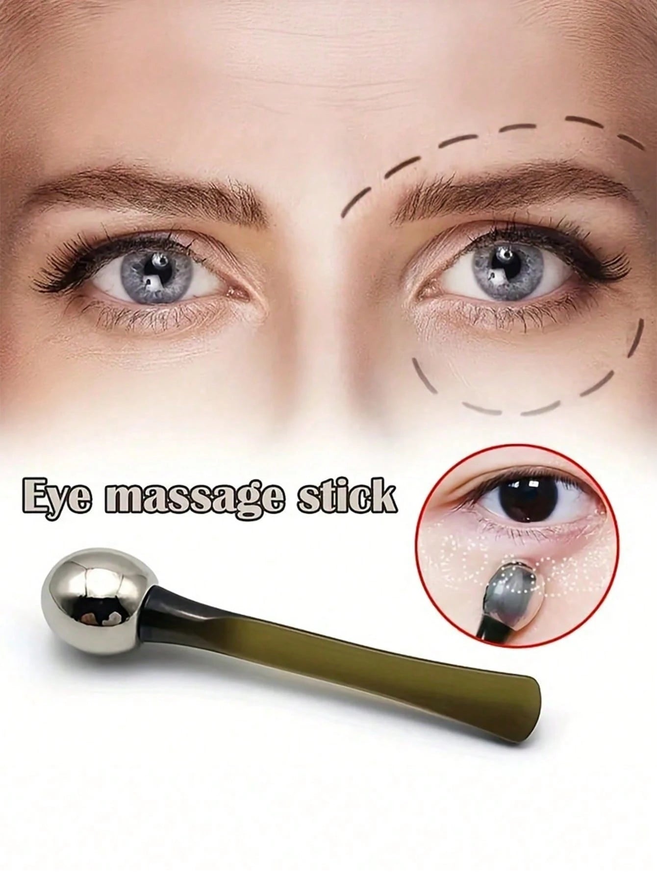 3/2/1pc Eye Massage Roller Eye Cream Applicator, Gentle For Face, Eyes, Neck And Forehead