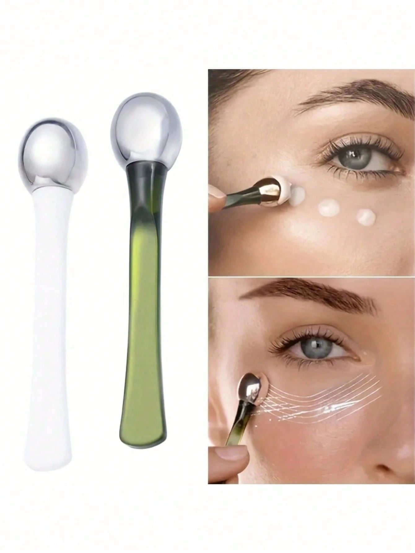3/2/1pc Eye Massage Roller Eye Cream Applicator, Gentle For Face, Eyes, Neck And Forehead