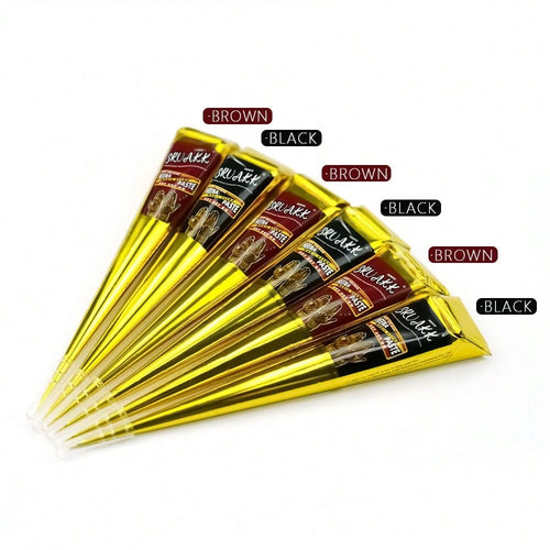 3/4/12 Pcs SRVAKK- Tattoo Paste (Brown/Black)| Temporary Tattoo Ink| For Short-Term Personalized Creations & Body Art| Waterproof Formula| Ideal For Body Painting And DIY Temporary Designs.