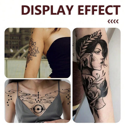 3/4/12 Pcs SRVAKK- Tattoo Paste (Brown/Black)| Temporary Tattoo Ink| For Short-Term Personalized Creations & Body Art| Waterproof Formula| Ideal For Body Painting And DIY Temporary Designs.