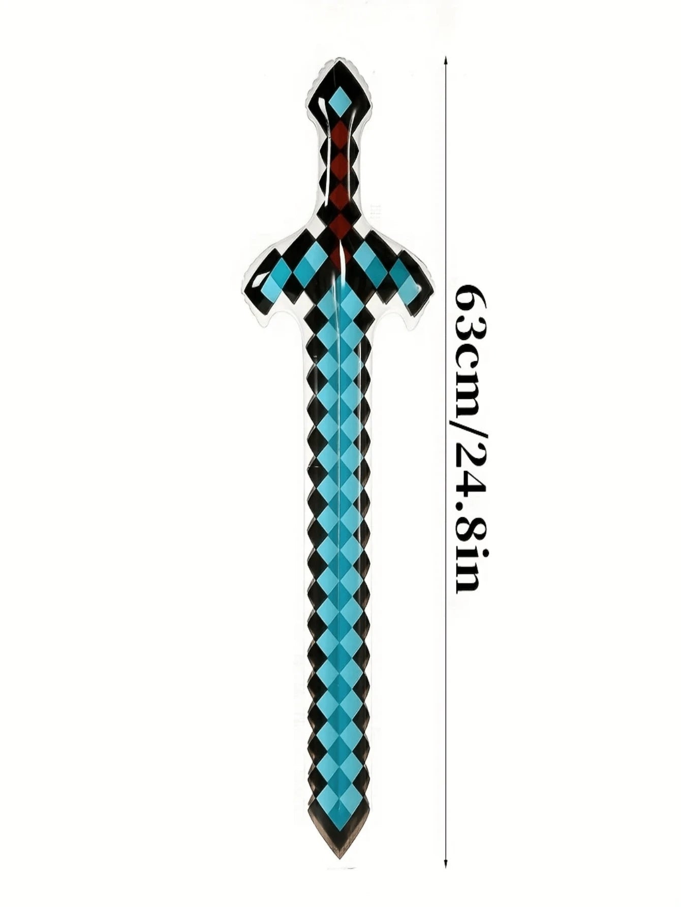 3/4/6pcs Large Unique Weapon Swords, Suitable For Pool, Beach Party Games, Reusable Lightweight Fun Pixel Design Weapon Party Supplies, Outdoor Holiday Decorations