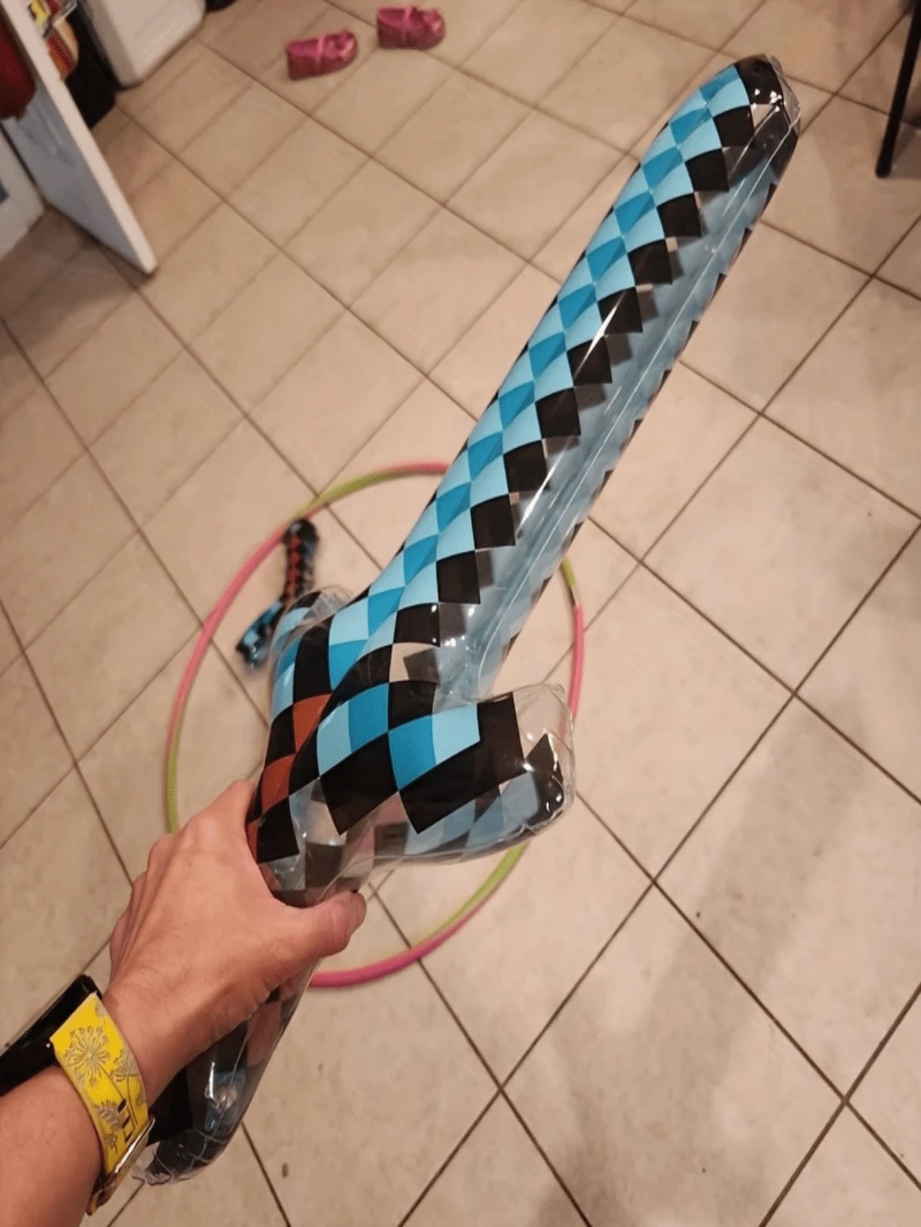 3/4/6pcs Large Unique Weapon Swords, Suitable For Pool, Beach Party Games, Reusable Lightweight Fun Pixel Design Weapon Party Supplies, Outdoor Holiday Decorations