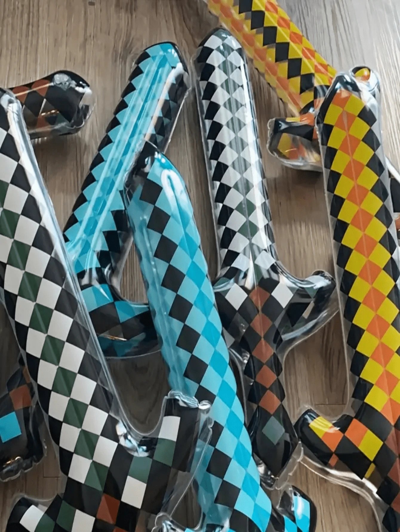 3/4/6pcs Large Unique Weapon Swords, Suitable For Pool, Beach Party Games, Reusable Lightweight Fun Pixel Design Weapon Party Supplies, Outdoor Holiday Decorations