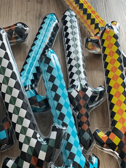 3/4/6pcs Large Unique Weapon Swords, Suitable For Pool, Beach Party Games, Reusable Lightweight Fun Pixel Design Weapon Party Supplies, Outdoor Holiday Decorations