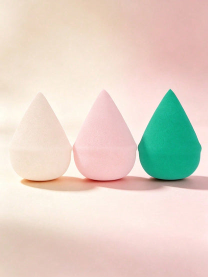 3/4pcs Multicolor Soft Professional Makeup Sponges, Dual-Use Dry And Wet Makeup Sponge, Convenient To Carry, Reusable, Essential Makeup Accessory For Daily Use, Suitable For Liquid Foundation, Travel