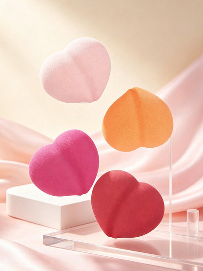 3/4pcs Multicolor Soft Professional Makeup Sponges, Dual-Use Dry And Wet Makeup Sponge, Convenient To Carry, Reusable, Essential Makeup Accessory For Daily Use, Suitable For Liquid Foundation, Travel