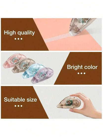 3/6pcs Double-Sided Adhesive Tape Rollers, Handmade Craft Supplies, Double-Sided Tape Rollers Suitable For Handmade, Home, School, Office, Diaries, Etc. (0.31in X 26.25ft)/ (0.23in X 19.69ft)
