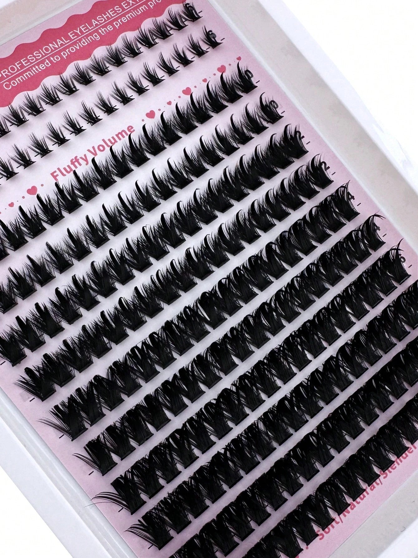 3-In-1 Pointed Tip + 100D + Lower Lash Cluster Lashes, 6-18mm Pointed Tip Lashes, D/DD Lower Lashes, 216pcs Cluster Lashes, Thick Individual Lashes, DIY Pointed Tip Lash Extension, Cartoon Cluster Las