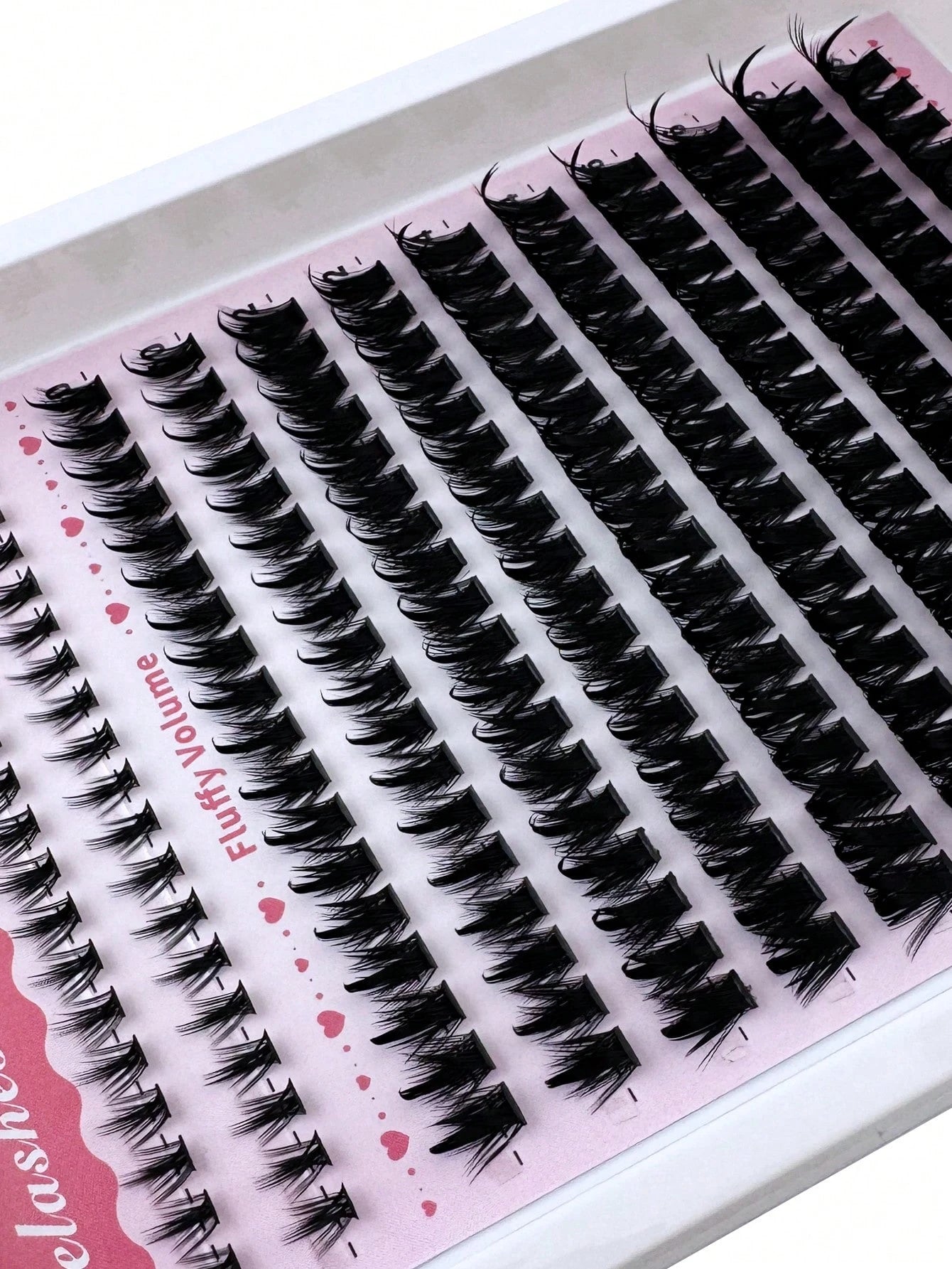3-In-1 Pointed Tip + 100D + Lower Lash Cluster Lashes, 6-18mm Pointed Tip Lashes, D/DD Lower Lashes, 216pcs Cluster Lashes, Thick Individual Lashes, DIY Pointed Tip Lash Extension, Cartoon Cluster Las