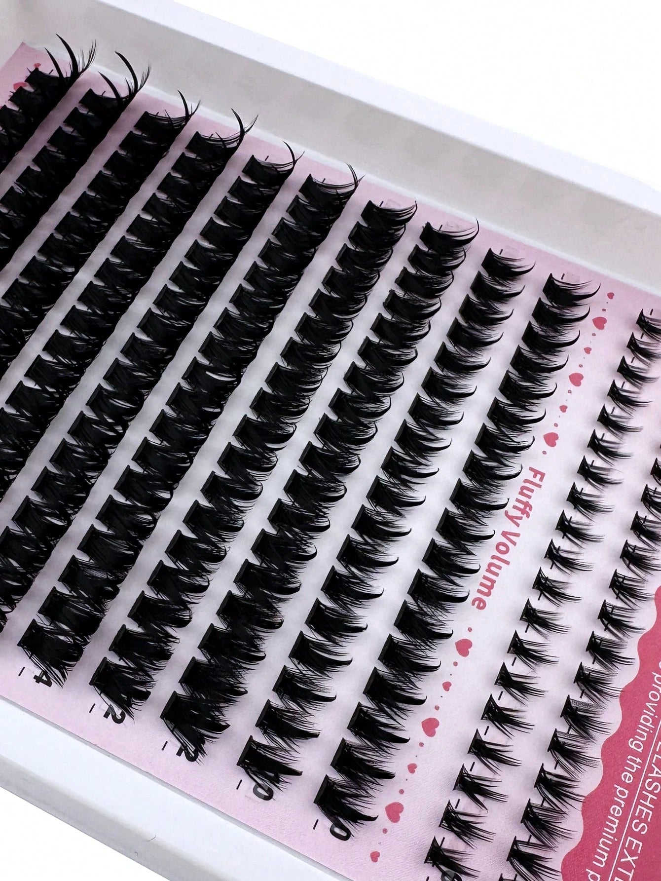 3-In-1 Pointed Tip + 100D + Lower Lash Cluster Lashes, 6-18mm Pointed Tip Lashes, D/DD Lower Lashes, 216pcs Cluster Lashes, Thick Individual Lashes, DIY Pointed Tip Lash Extension, Cartoon Cluster Las