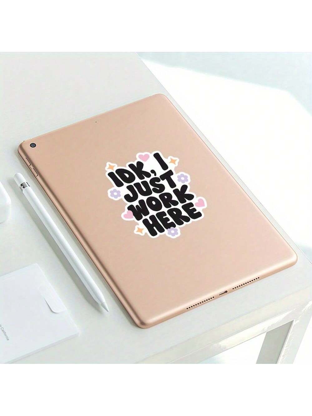 3-Inch "IDK, I Just Work Here" Funny Workplace Sticker – Perfect For Laptops, Journals, Water Bottles, And Office Decor| Great For Office Workers, Students, And Humor Fans| Ideal Gift For Friends, C