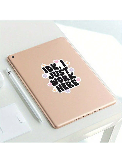 3-Inch "IDK, I Just Work Here" Funny Workplace Sticker – Perfect For Laptops, Journals, Water Bottles, And Office Decor| Great For Office Workers, Students, And Humor Fans| Ideal Gift For Friends, C