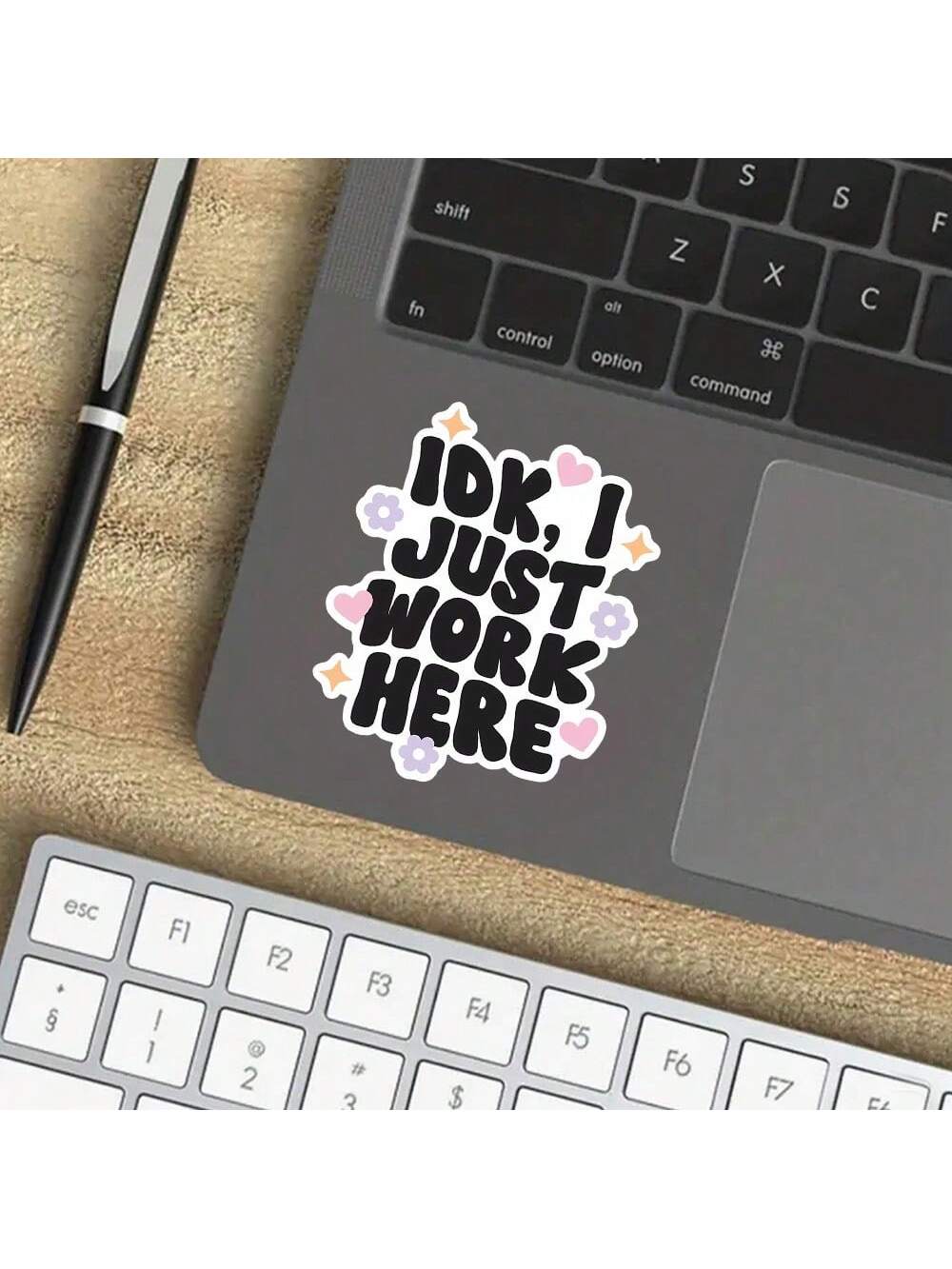 3-Inch "IDK, I Just Work Here" Funny Workplace Sticker – Perfect For Laptops, Journals, Water Bottles, And Office Decor| Great For Office Workers, Students, And Humor Fans| Ideal Gift For Friends, C