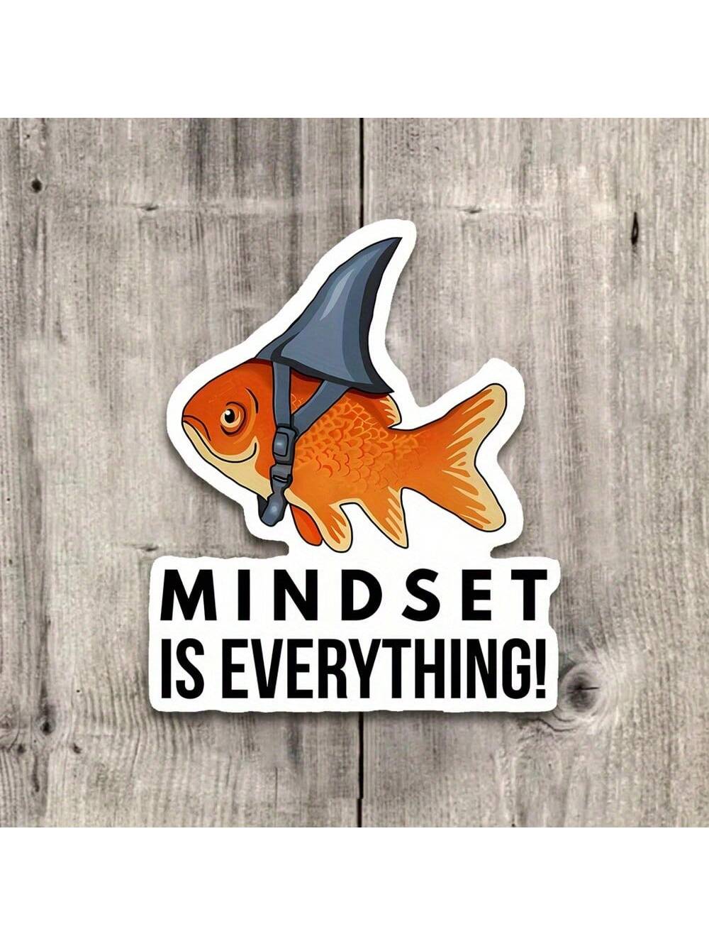 3-Inch Mindset Is Everything' Shark Sticker- Suitable For IPads, Kindles, Water Bottles, Books, Laptops, Notebooks, Journals, Planners, Dorm Rooms, And Motivational Spaces- A Powerful Gift For Stude
