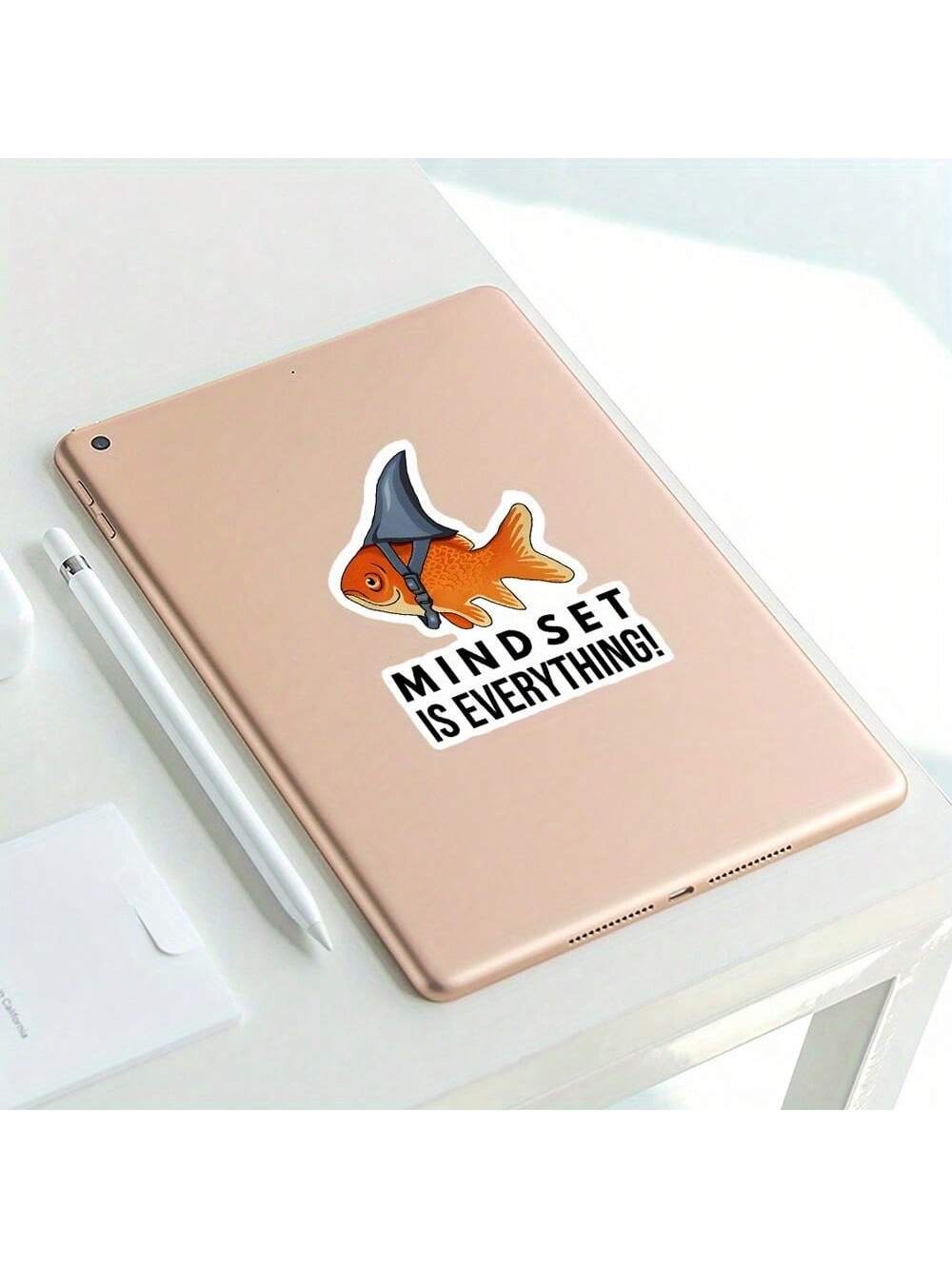 3-Inch Mindset Is Everything' Shark Sticker- Suitable For IPads, Kindles, Water Bottles, Books, Laptops, Notebooks, Journals, Planners, Dorm Rooms, And Motivational Spaces- A Powerful Gift For Stude