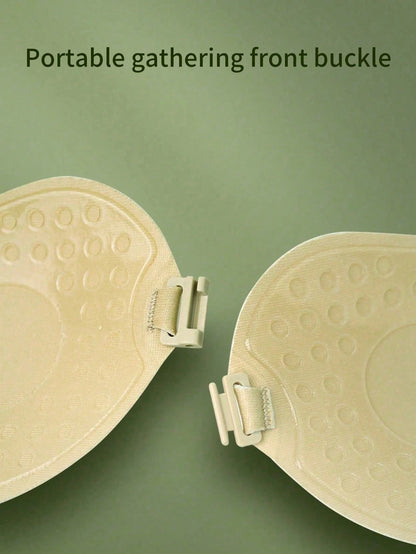 3 Pairs Mango Cup Self-Adhesive Bras, Push-Up Invisible Breast Pads, Strapless Backless Bras, Self-Adhesive Lifting Breast Pads, Front Buckle Push-Up, Mango Shaping Design, Push-Up Lifting For Deep V