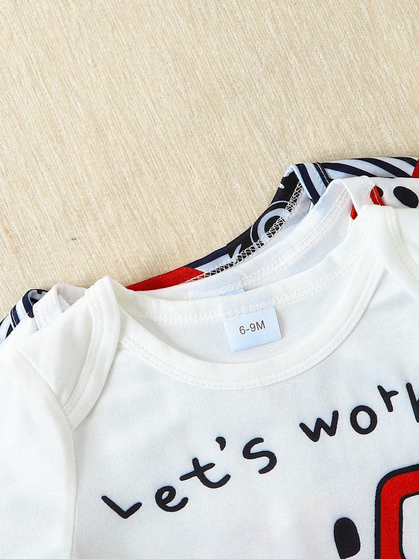 3-Piece Striped Car Print Baby Boy Romper Set, Perfect For Outdoor Wear