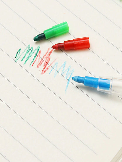 30/20/10/5/1 Pcs Stackable 11-Section Colored Wax Crayons, Student Drawing Crayons & Pencils, Student Stationery, Stackable Coloring Pencils, Back To School Supplies, Kids Gift