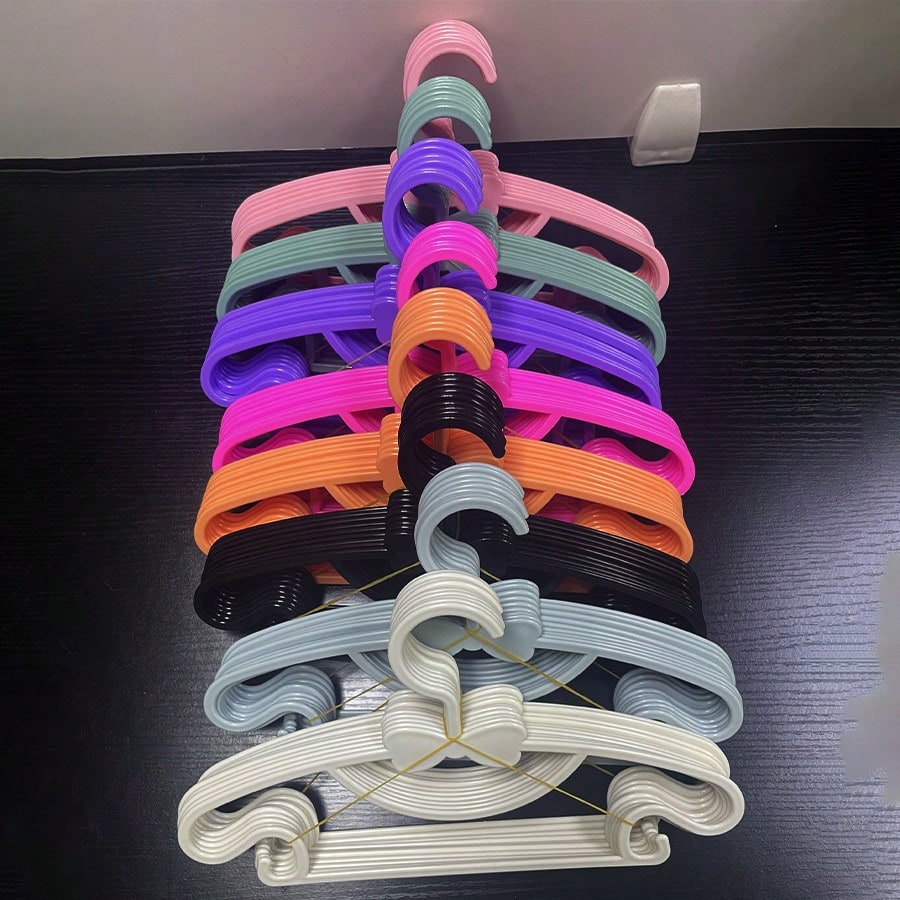 30/20/10pcs Bowknot Baby Hangers Plastic Nursery Wardrobe Hangers Non-Slip Laundry Baby Hangers Suitable For Newborn Toddler Clothing, Ultra-Thin