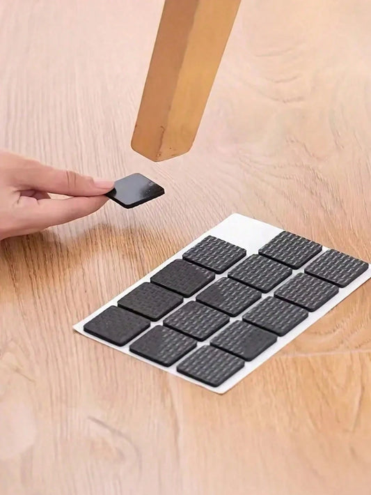 30pcs Anti-Slip Furniture Pads, Self-Adhesive Felt Furniture Pads- Trimmable, Scratch-Resistant Floor Protectors, Suitable For Hardwood Floors, Durable Non-Slip Furniture Pad Rings, Applicable For Ch