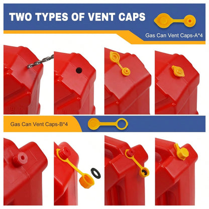 33 Pcs Gas Can Spout Replacement Kit, Gas Can Spout Replacement Fits 5 Gallon Gasoline Cans, With Flexible Nozzles,S Crew Collar Gas Caps For Fuel Transfer Tanks