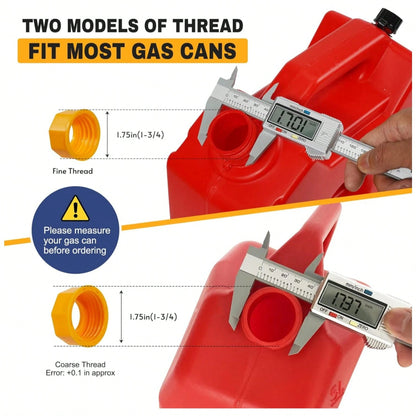 33 Pcs Gas Can Spout Replacement Kit, Gas Can Spout Replacement Fits 5 Gallon Gasoline Cans, With Flexible Nozzles,S Crew Collar Gas Caps For Fuel Transfer Tanks
