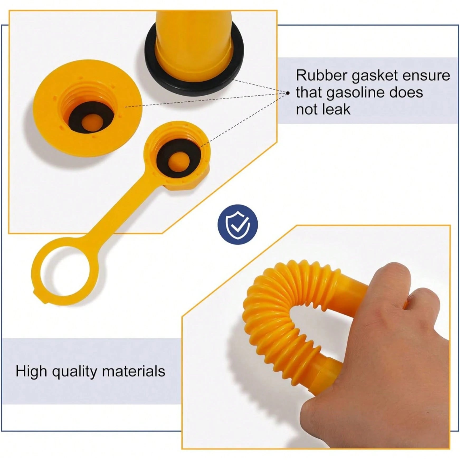 33 Pcs Gas Can Spout Replacement Kit, Gas Can Spout Replacement Fits 5 Gallon Gasoline Cans, With Flexible Nozzles,S Crew Collar Gas Caps For Fuel Transfer Tanks