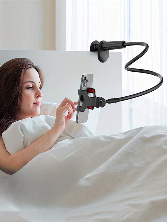 360° Rotatable Cellphone Holder Slouchy Bracket With Spiral Base For Bedside Or Bed Use Compatible With IPhone, Android Phone, Gift For Birthday, Family, Friends 360 Degree Rotating, Bed Slouchy Stand