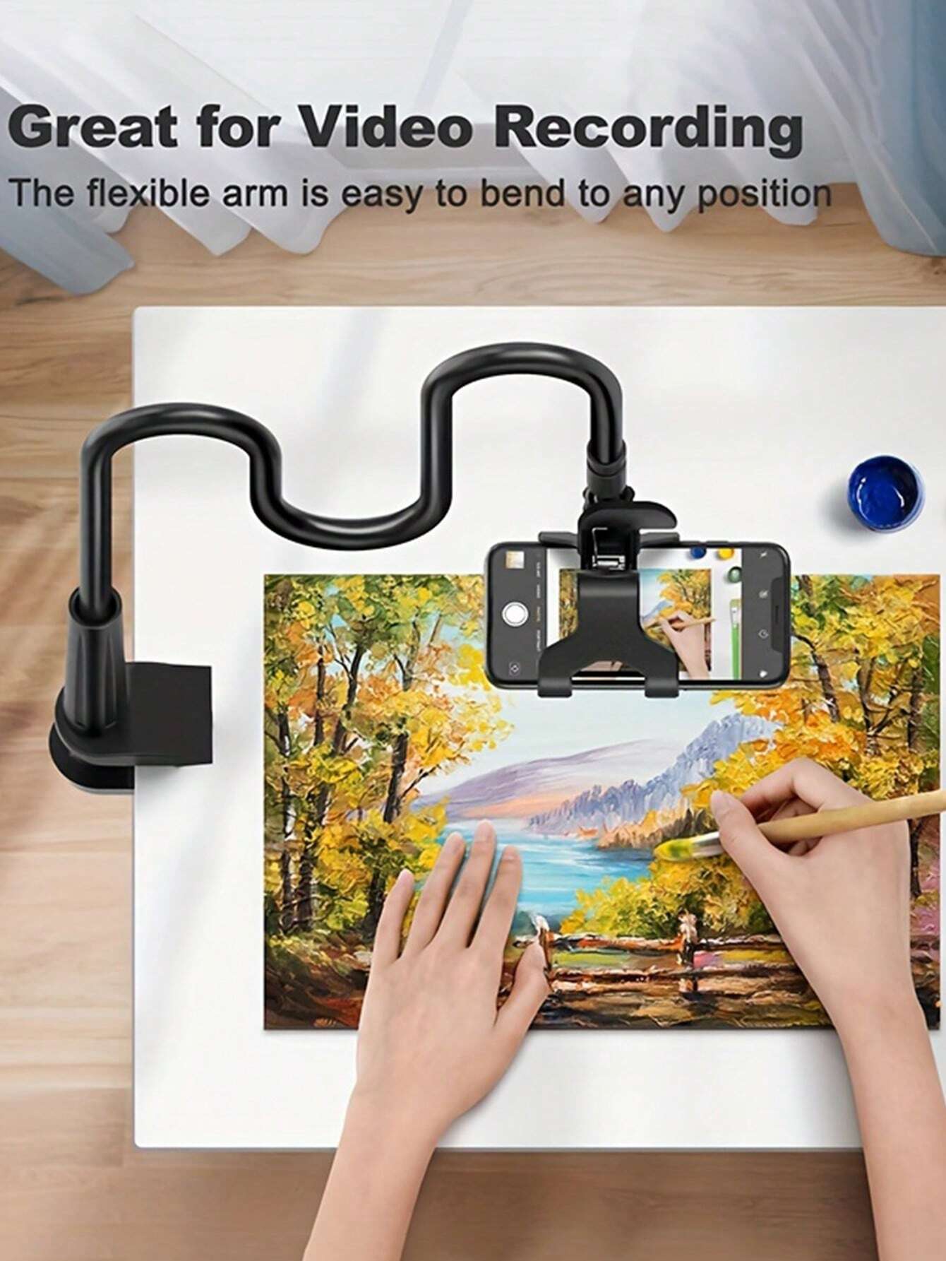 360° Rotatable Cellphone Holder Slouchy Bracket With Spiral Base For Bedside Or Bed Use Compatible With IPhone, Android Phone, Gift For Birthday, Family, Friends 360 Degree Rotating, Bed Slouchy Stand