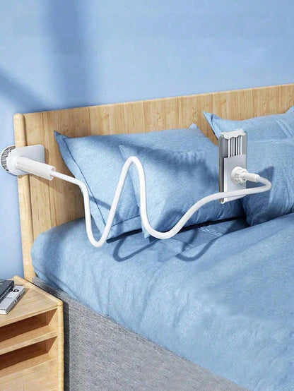 360° Rotatable Cellphone Holder Slouchy Bracket With Spiral Base For Bedside Or Bed Use Compatible With IPhone, Android Phone, Gift For Birthday, Family, Friends 360 Degree Rotating, Bed Slouchy Stand