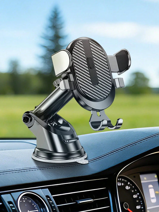 360° Rotatable Suction Cup Car Phone Holder- Universal Car Dashboard Phone Mount Bracket, Suitable For Navigation, Compatible With IPhone, Android Phones, Great Gift For Family And Friends