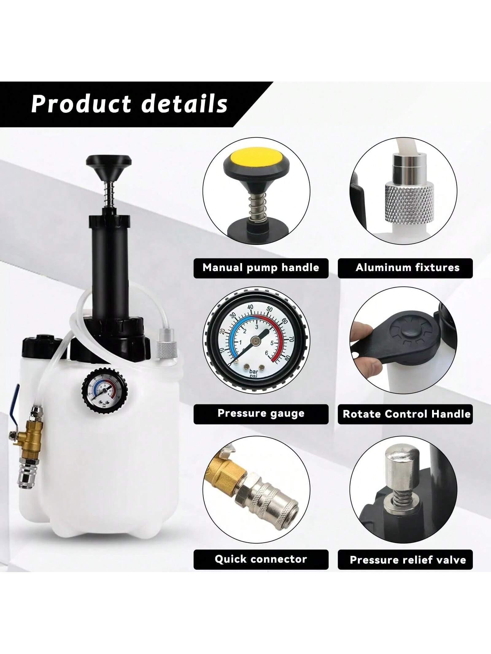 3L Transmission Oil Filling Tool With 8pcs Adaptors & System Fluid Pump Manual