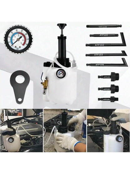 3L Transmission Oil Filling Tool With 8pcs Adaptors & System Fluid Pump Manual