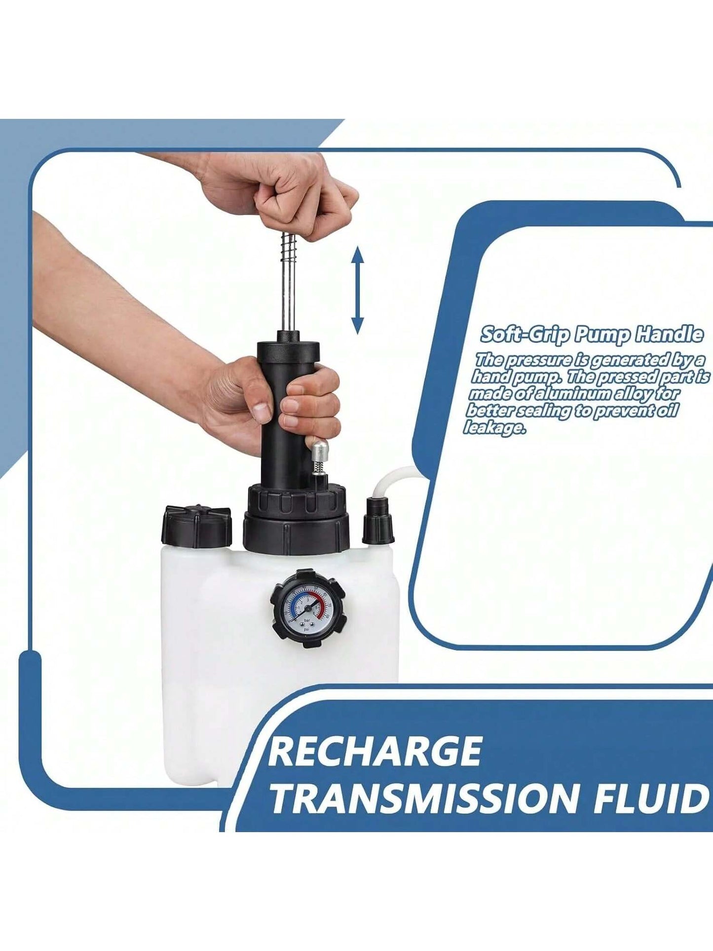3L Transmission Oil Filling Tool With 8pcs Adaptors & System Fluid Pump Manual