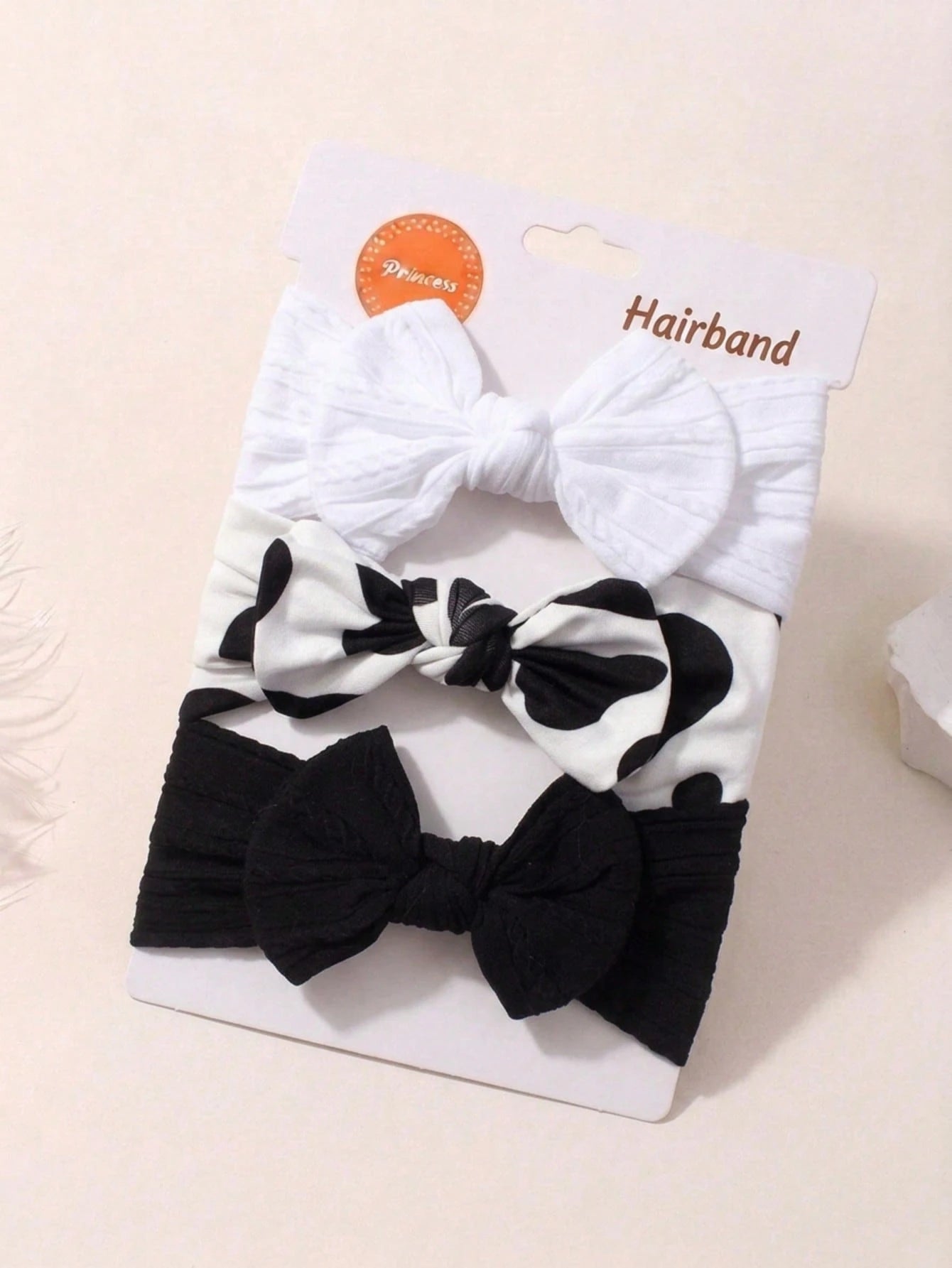 3pcs Autumn Cute Leopard Print Bow Baby Headband, Soft Skin-Friendly Princess Baby Hair Accessories Set