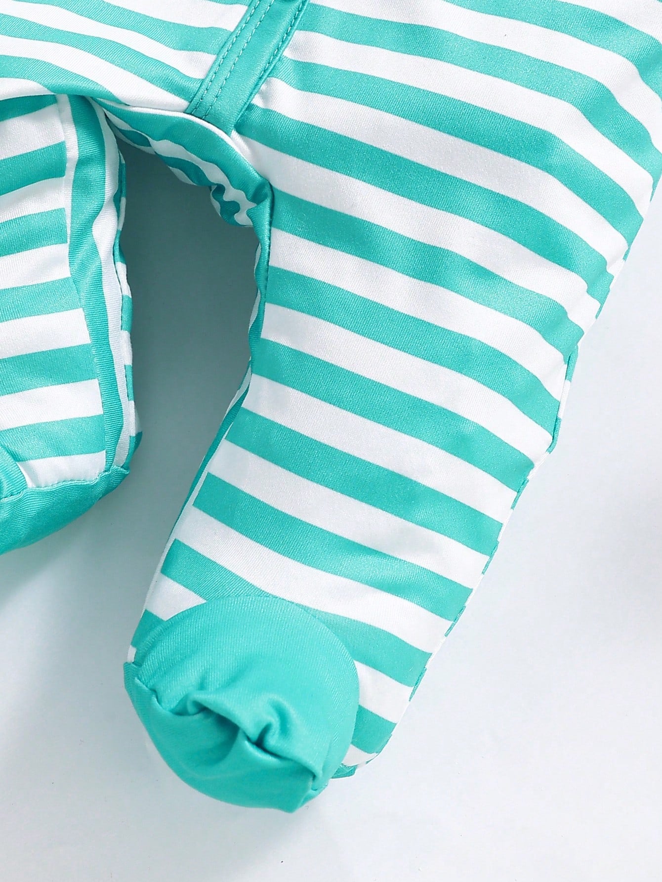 3pcs Baby Boy Cute Cartoon Panda & Striped Print Long Sleeve Footie Jumpsuit, Suitable For All Seasons